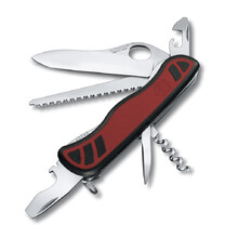 Нож перочинный VICTORINOX Forester, 111 мм, 10 функций, с фиксатором лезвия, красный с чёрным