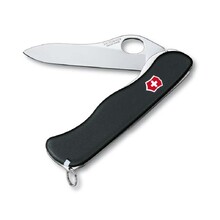 Нож перочинный VICTORINOX Sentinel Clip, 111 мм, 5 функций, с фиксатором лезвия, чёрный