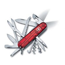 Нож перочинный VICTORINOX Huntsman Lite, 91 мм, 21 функция, полупрозрачный красный