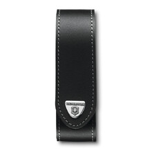 Чехол на ремень VICTORINOX для ножей RangerGrip 130 мм, на липучке, кожаный, 40x40x140 мм, чёрный