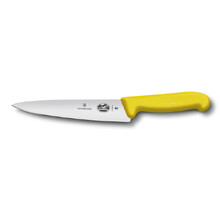 Нож разделочный VICTORINOX Fibrox, 25 см, жёлтый