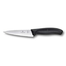 Нож разделочный VICTORINOX SwissClassic, 12 см, чёрный, в картонном блистере