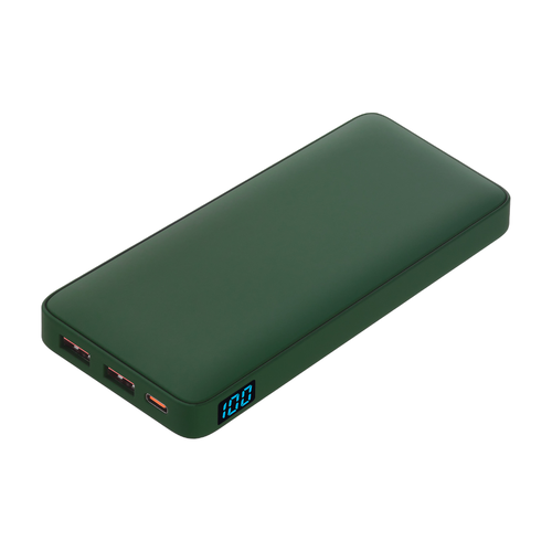 Внешний аккумулятор с подсветкой Анкор Плюс PD (Ancor PD Plus) 10000 mAh, зеленый
