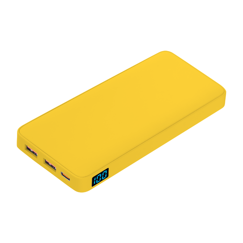 Внешний аккумулятор с подсветкой Анкор Плюс PD (Ancor PD Plus) 10000 mAh, желтый