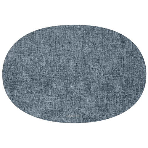 Салфетка подстановочная овальная двухсторонняя fabric, синяя