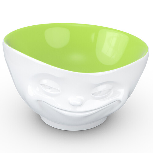 Чаша grinning, 500 мл, белая/фисташковая