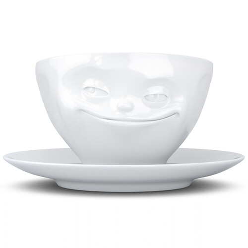 Чайная пара grinning, 200 мл, белая