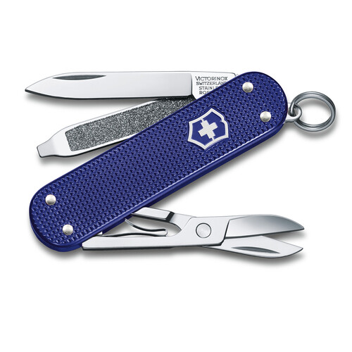 Нож-брелок VICTORINOX Classic SD Alox Colors "Night Dive", 58 мм, 5 функций, фиолетовый