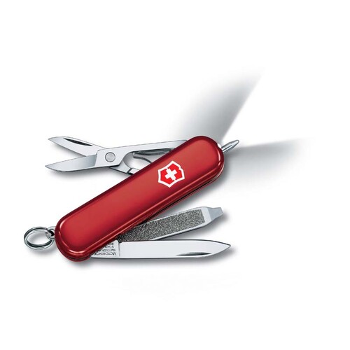 Нож-брелок VICTORINOX Signature Lite, 58 мм, 7 функций, красный