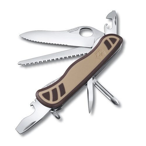 Нож перочинный VICTORINOX Trailmaster Desert Camouflage, 111 мм, 10 функций, бежевый/коричневый