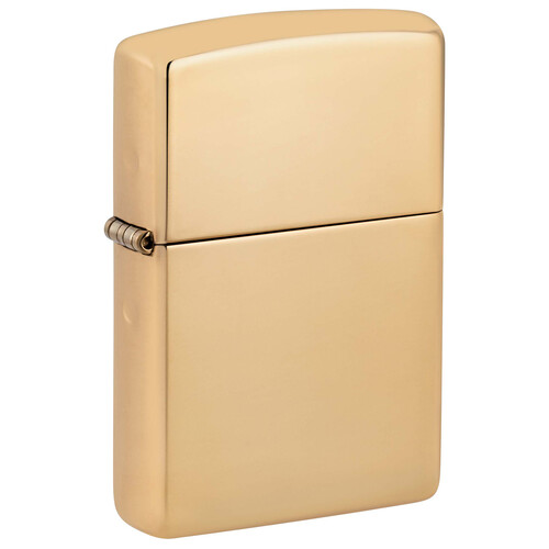 Зажигалка ZIPPO Armor® с покрытием Глянцевая латунь | High Polish Brass, латунь/сталь, золотистая, 38x13x57 мм