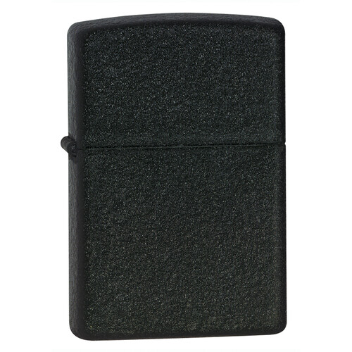 Зажигалка ZIPPO классическая с черным покрытием с кракелюром | Classic Black Crackle™, латунь/сталь, чёрная, матовая, 38x13x57 мм