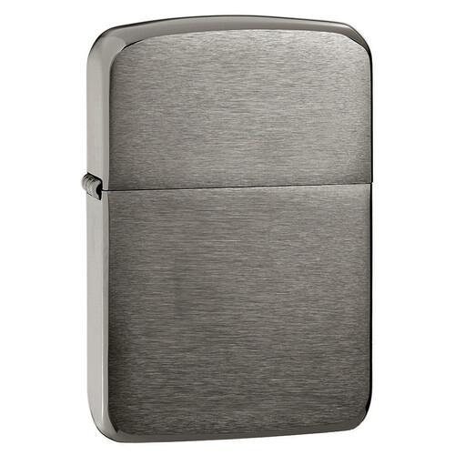 Зажигалка ZIPPO Реплика 1941 года с покрытием черный лед | 1941 Replica™ Black Ice ®, латунь/сталь, чёрная, глянцевая, 38x13x57 мм