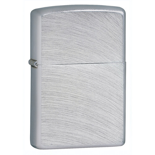 Зажигалка ZIPPO классическая хромированная с дугообразным узором | Classic Chrome Arch, латунь/сталь, серебристая, матовая, 38x13x57 мм