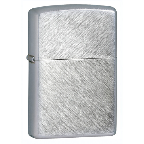 Зажигалка ZIPPO классическая с узором Елочка | Herringbone Sweep, латунь/сталь, серебристая, матовая, 38x13x57 мм