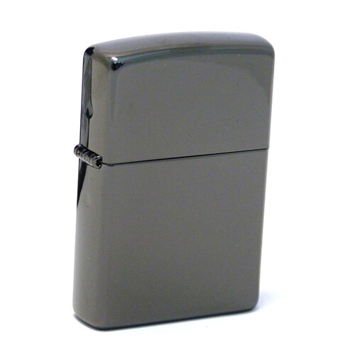 Зажигалка ZIPPO классическая с черным глянцевым покрытием | Classic High Polish Black, латунь/сталь, чёрная, глянцевая, 38x13x57 мм