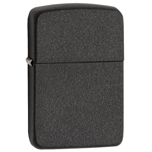 Зажигалка ZIPPO Реплика 1941 года с черным покрытием с кракелюром | 1941 Replica Black Crackle, латунь/сталь, черная, матовая, 38x13x57 мм