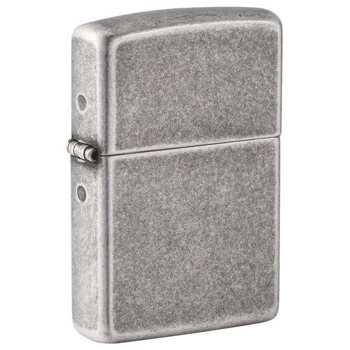 Зажигалка ZIPPO Armor® c античным серебристым покрытием | Antique Silver, латунь/сталь, серебристая, 38x13x57 мм