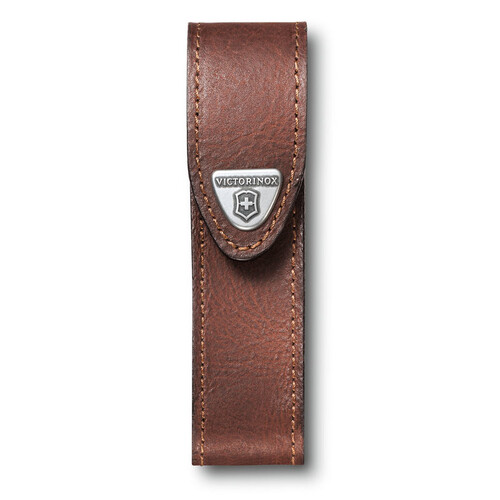 Чехол на ремень VICTORINOX для ножей 111 мм толщиной 2-4 уровня, кожаный, коричневый