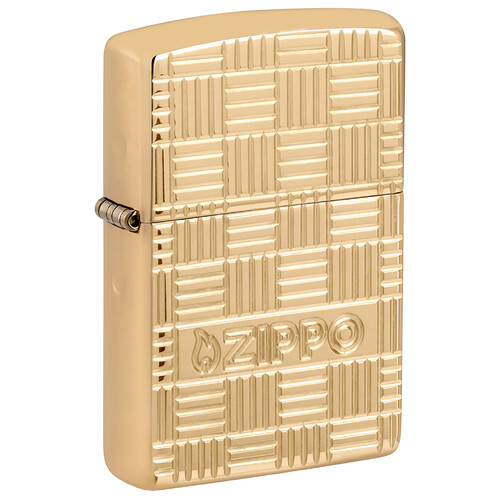 Зажигалка ZIPPO Armor® с покрытием Глянцевая латунь | High Polish Brass, латунь/сталь, золотистая, 38x13x57 мм