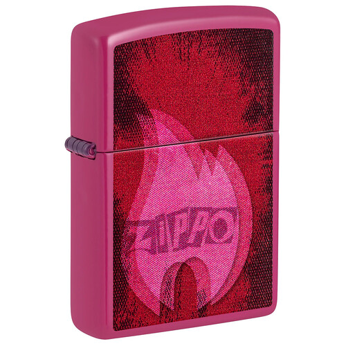Зажигалка ZIPPO Пульсация с ярко-розовым покрытием | Pulse Frequency, латунь/сталь, малиновая, глянцевая, 38x13x57 мм