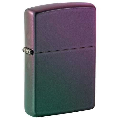 Зажигалка ZIPPO классическая с зелено-фиолетовым покрытием | Classic Iridescent, латунь/сталь, фиолетовая, матовая, 38x13x57 мм