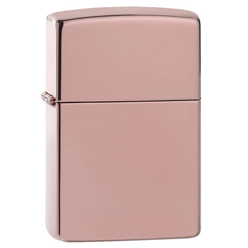 Зажигалка ZIPPO классическая с глянцевым покрытием розовое золото | Classic High Polish Rose Gold, латунь/сталь, розовое золото, глянцевая, 38x13x57мм