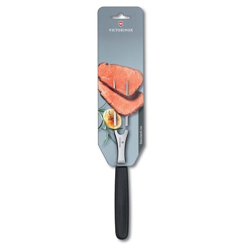 Вилка разделочная VICTORINOX 15 см, чёрная, в картонном блистере