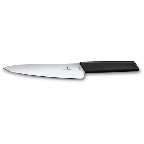 Нож разделочный VICTORINOX Swiss Modern, 19 см, нержавеющая сталь / синтетический материал, чёрный