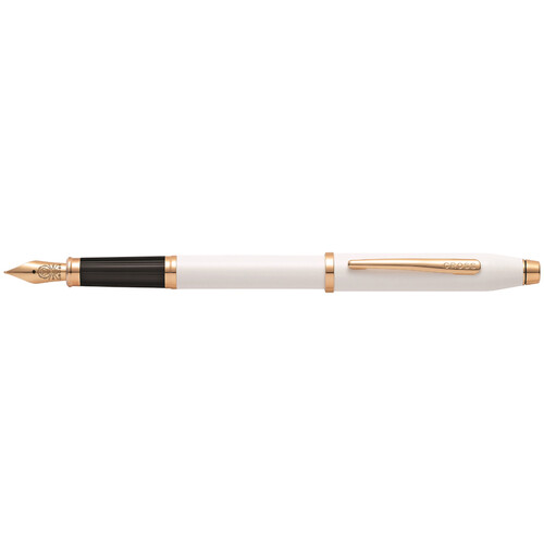 Перьевая ручка CROSS коллекция «ВЕЧНАЯ КЛАССИКА 2.0 | CENTURY CLASSIC II» Pearlescent White Lacquer