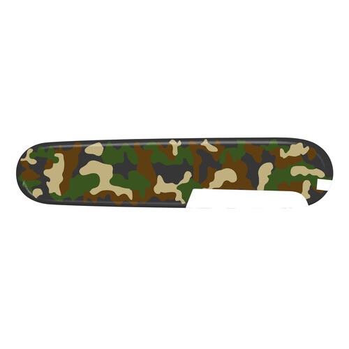 Задняя накладка для ножей VICTORINOX 91 мм, пластиковая, зелёный камуфляж