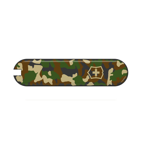 Передняя накладка для ножей VICTORINOX Classic SD (0.6223.94) 58 мм, пластиковая, зелёный камуфляж