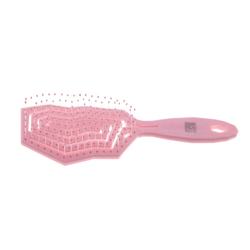 Щетка Dewal Beauty серия "Friendly", продувная, с нейлоновым штифтом, форма айсберг
