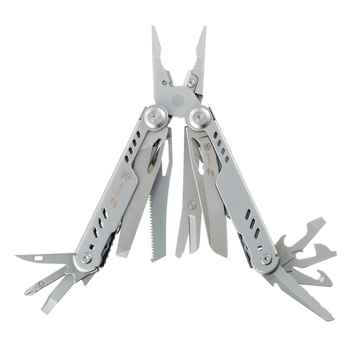 Мультитул Stinger, 110 х 27 мм, 21 функция, сталь, серебристый, в картонной коробке, в комплекте нейлоновый чехол