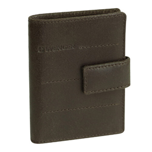 Визитница WENGER Street Hunter, коричневый, воловья кожа, 8х11х1 см