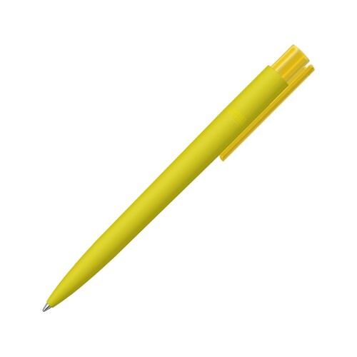 Шариковая ручка "RECYCLED PET PEN PRO K transparent GUM" soft-touch, желтый