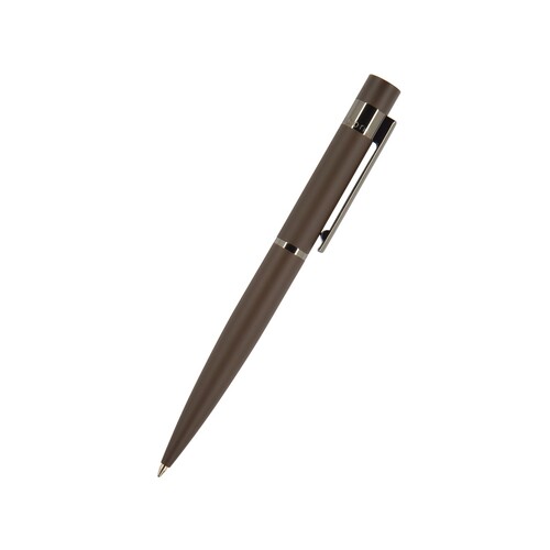 Ручка шариковая автоматическая BrunoVisconti "VERONA" цвет корпуса коричневый, soft-touch, 1 мм, синяя