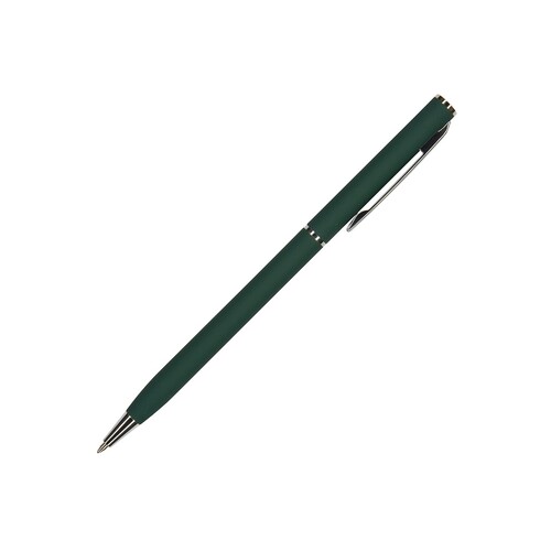 Ручка шариковая автоматическая BrunoVisconti® "PALERMO" цвет корпуса зеленый, soft-touch, 0.7 мм
