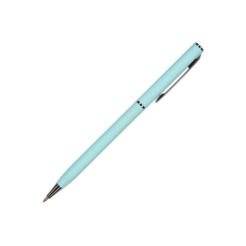 Ручка шариковая автоматическая BrunoVisconti® "PALERMO" цвет корпуса голубой, soft-touch, 0.7 мм