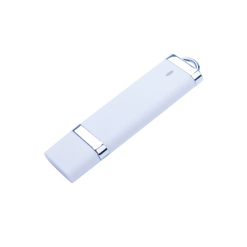 USB-флешка на 2 ГБ с покрытием soft-touch "Орландо",  белый