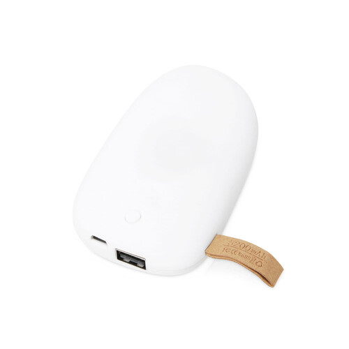 Внешний аккумулятор в форме камня «Stone», 5200 mAh, белый (Р)