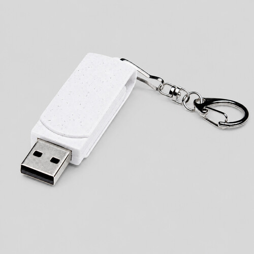 Флешка USB 2.0 Варуна на 32 ГБ, крапчатый белый
