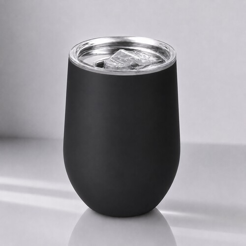 Термокружка Sense Gum, soft-touch, непротекаемая крышка, 370мл, черный