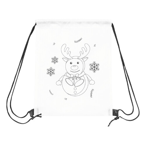 Сумка с завязками для раскрашивания COLOURFUL SANTA