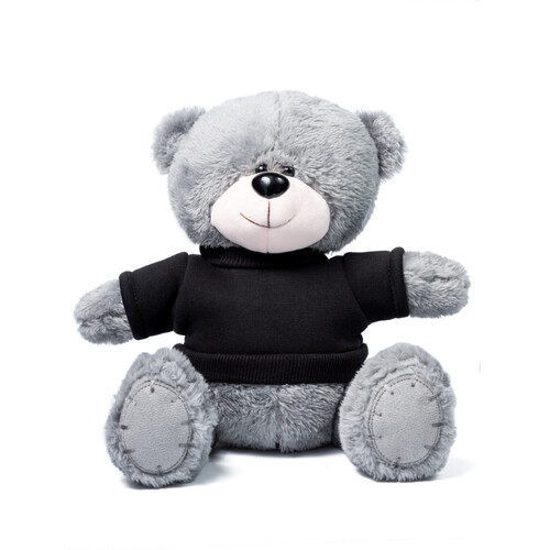 Мишка серый "Ted" в свитшоте (черный)