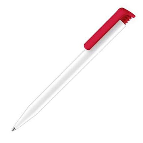 Шариковая ручка Senator "Super Hit Polished Basic" (Белый/красный)