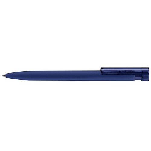 Шариковая ручка Senator с нажимным механизмом "Liberty Soft Touch" (Темно-синий)