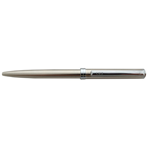 Шариковая авторучка в металлическом корпусе из латуни "DELGADO STEEL FINISH/CHROME" CBS (серебристый)