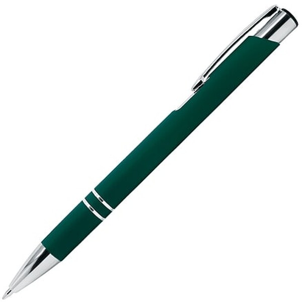 Ручка шариковая Legend Soft Touch, зеленая 3302