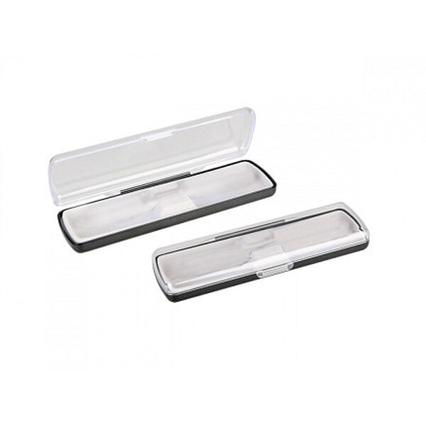 Футляр для ручки Pencase Uno, пластик, прозрачный/черный